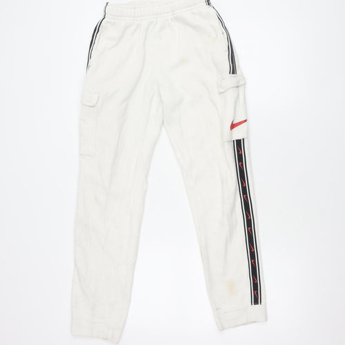 Nike Boys White XL Track Pants for Activewear