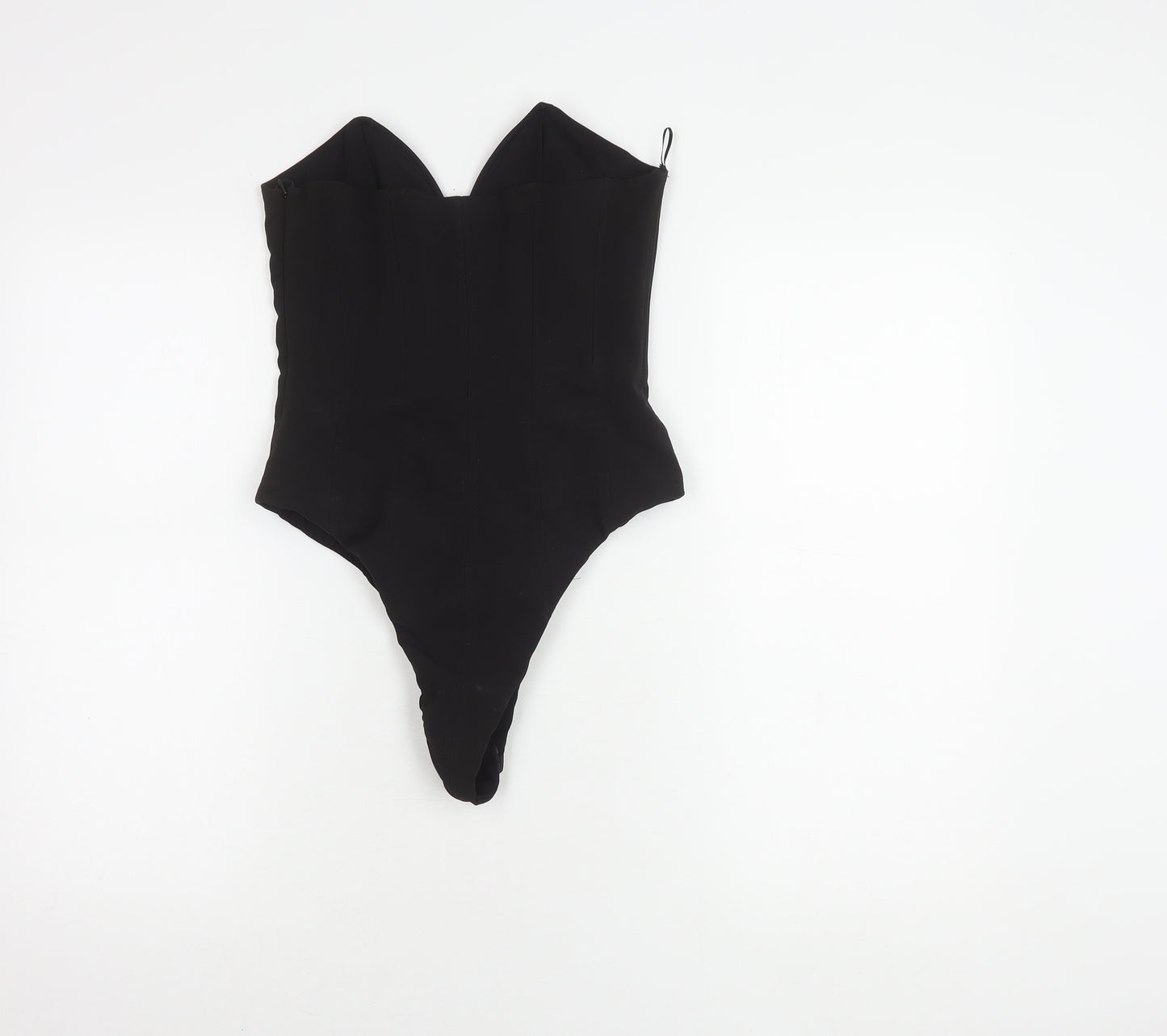 Zara Women's Black Strapless Sweetheart Bodysuit M
