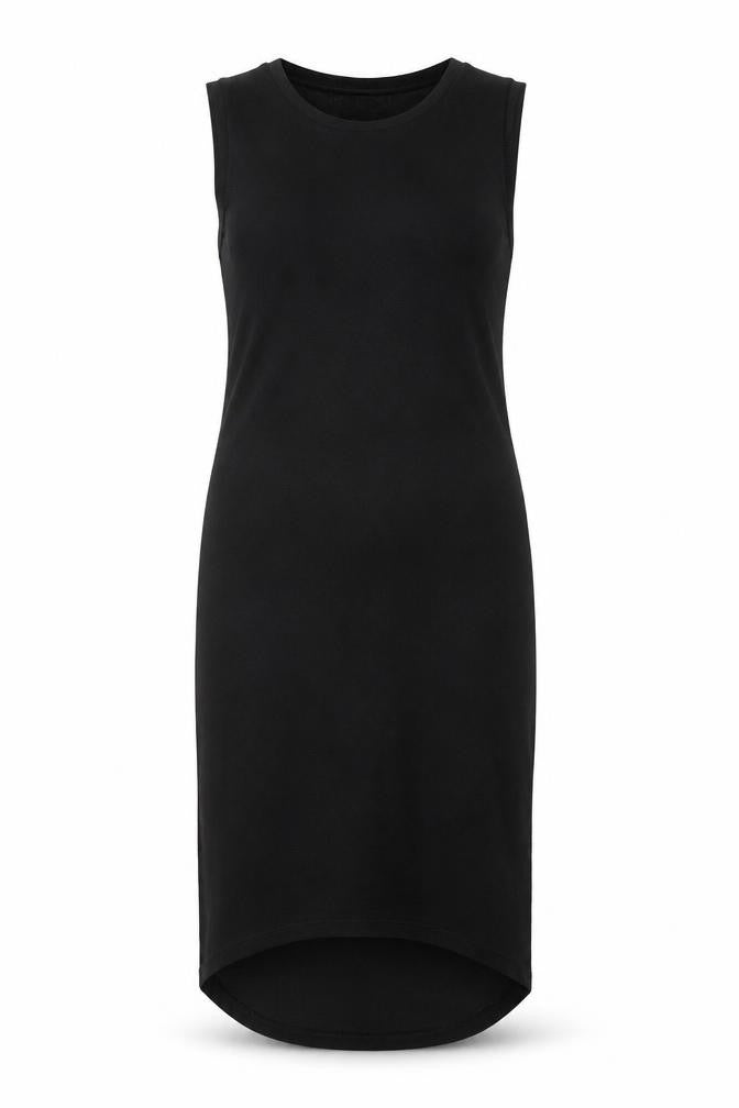 Front view of Marks & Spencer Black Sleeveless Dress, size 8