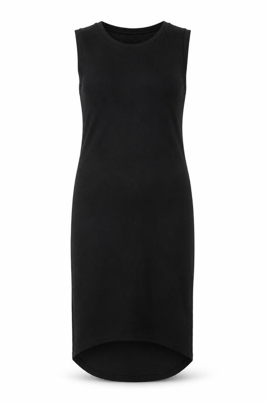 Front view of Marks & Spencer Black Sleeveless Dress, size 8