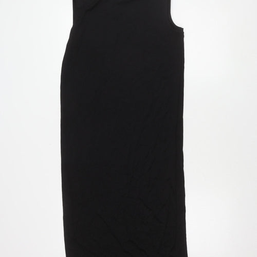 Marks and Spencer Black Sleeveless Dress, Size 8