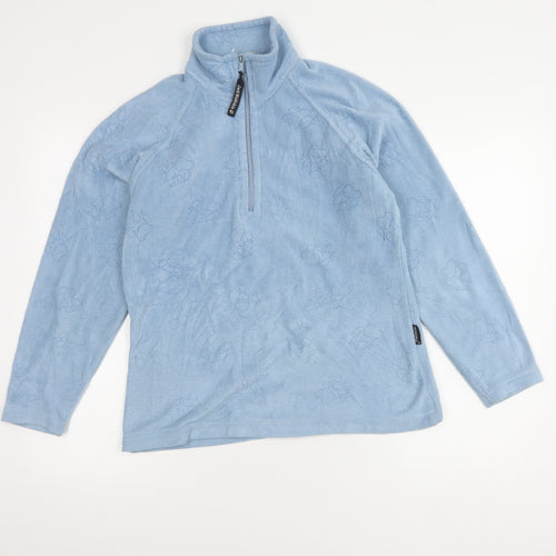 Jack Wolfskin Women's Blue Fleece Sweatshirt M