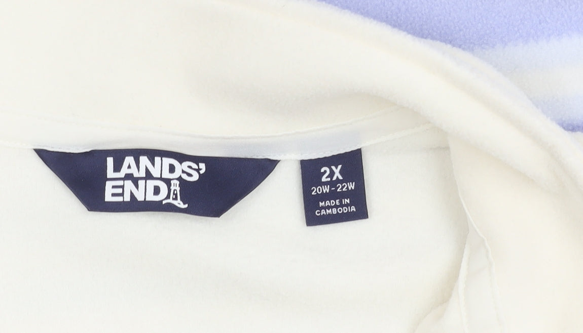 Lands' End Unisex Multicoloured 2XL Pullover Sweatshirt