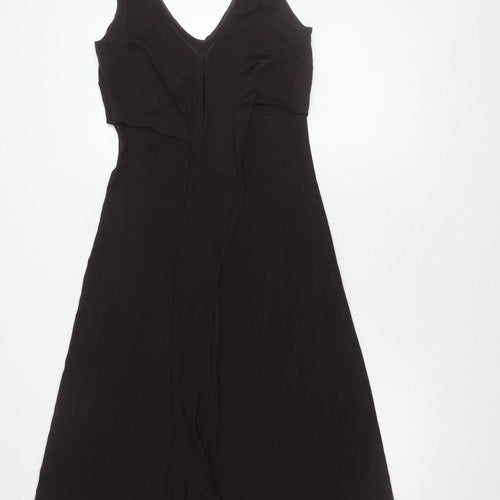Monsoon Black Women's Dress, Size 10, Sleeveless, V-Neck