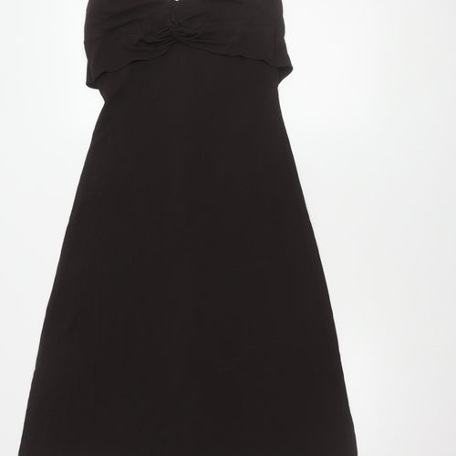 Monsoon Black Women's Dress, Size 10, Sleeveless, V-Neck