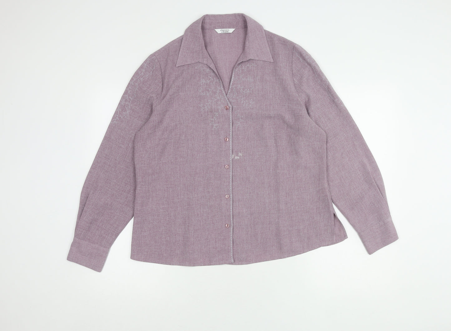 Berketex Women's Purple Button Blouse Size 16