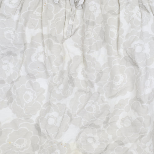 Gap Women's Ivory Floral Linen Dress, Size 12, Sleeveless