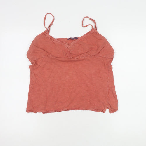 Fat Face Women's Red Cotton Camisole Tank Size 14