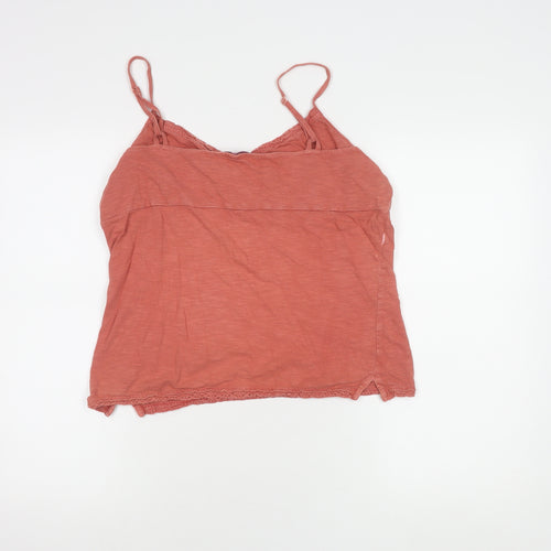 Fat Face Women's Red Cotton Camisole Tank Size 14