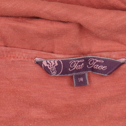 Fat Face Women's Red Cotton Camisole Tank Size 14