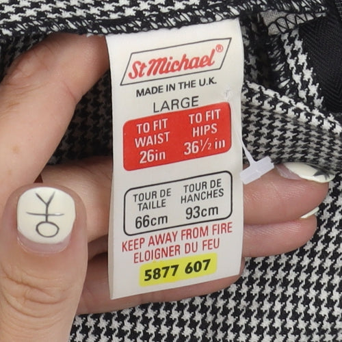 St Michael Women's Black Knee Length Pencil Skirt L