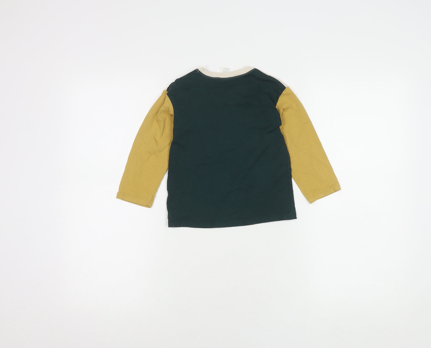 H&M Unisex T-Shirt, Multicoloured, 18-24 Months, Colourblock