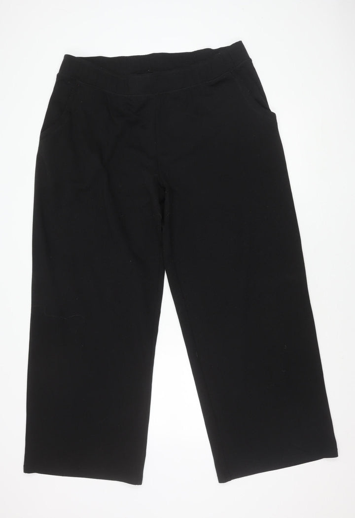 Bonprix Women's Black Relaxed Fit Trousers XL