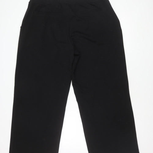 Bonprix Women's Black Relaxed Fit Trousers XL