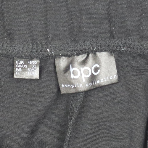 Bonprix Women's Black Relaxed Fit Trousers XL