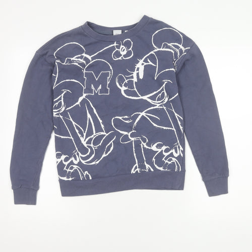 Next Women's Blue Mickey Mouse Sweatshirt, Size 6
