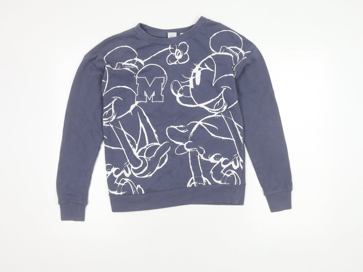 Next Women's Blue Mickey Mouse Sweatshirt, Size 6