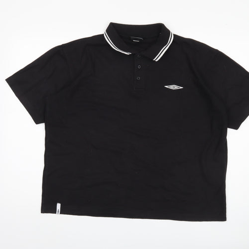 Umbro Men's Black Polo Shirt XL