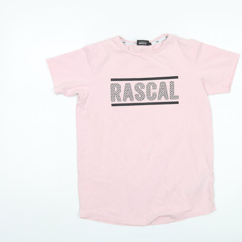 Rascal Pink Teen T-Shirt, XL, Casual Crew Neck