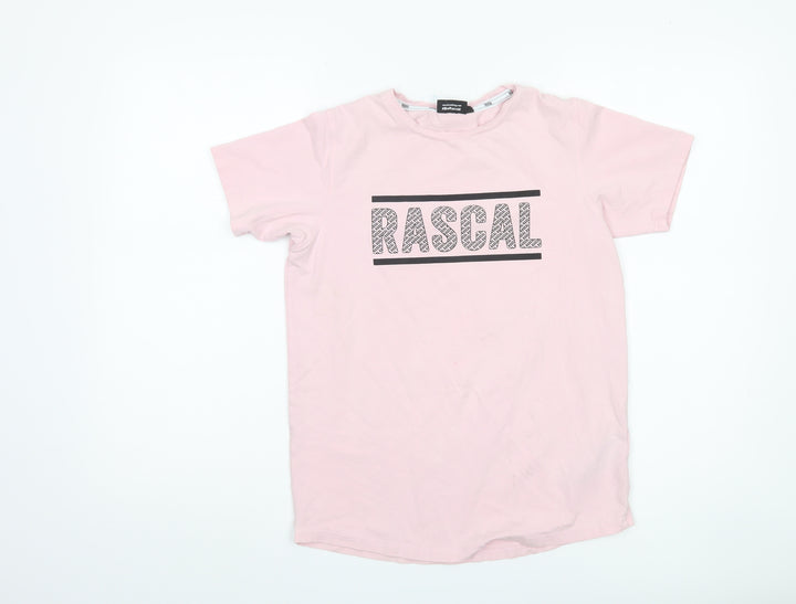 Rascal Pink Teen T-Shirt, XL, Casual Crew Neck