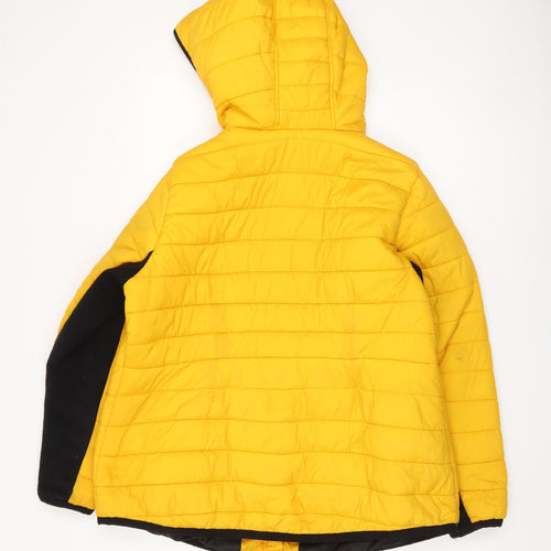 New Look Yellow Hooded Puffer Jacket Unisex 20 Plus