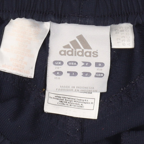 Adidas Boys Blue Athletic Shorts 11-12 Years with Pockets