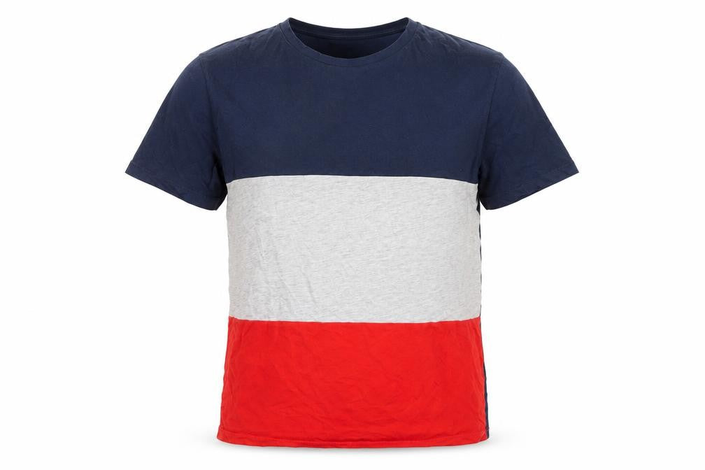Front view of Jack & Jones Men's Multicoloured Crew Neck T-Shirt M
