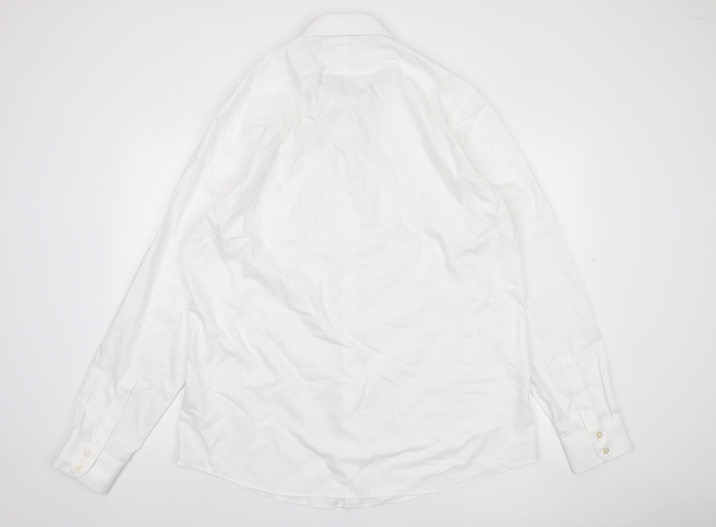 Charles Tyrwhitt Men's White Slim Fit Shirt - 17.5/44
