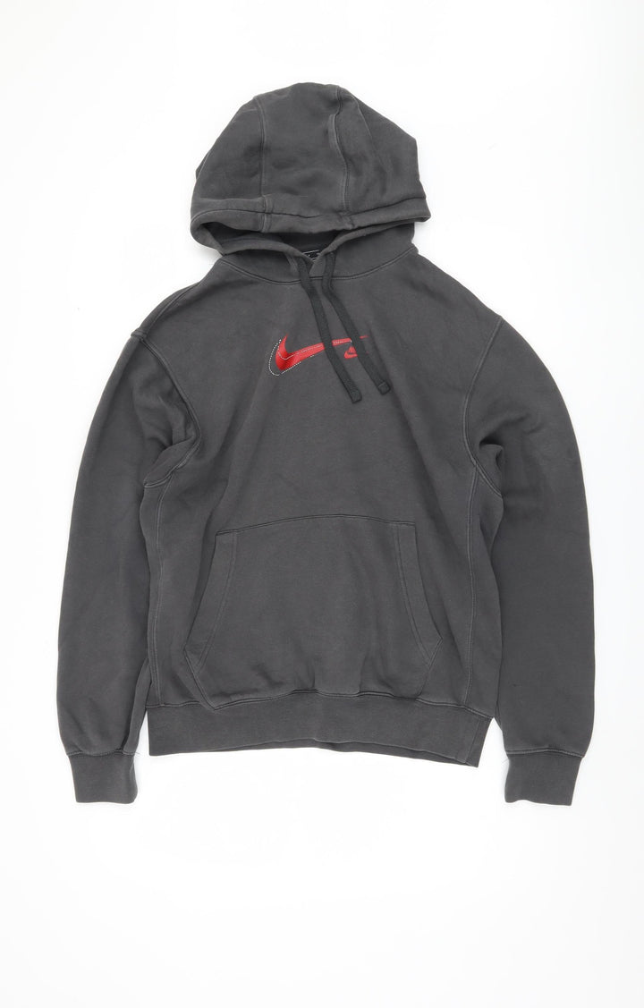 Nike Men's Grey Pullover Hoodie S Fleece