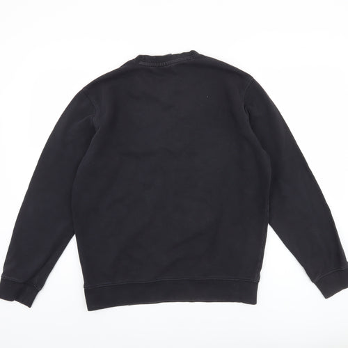 Champion Black Unisex Sweatshirt M Pullover Logo