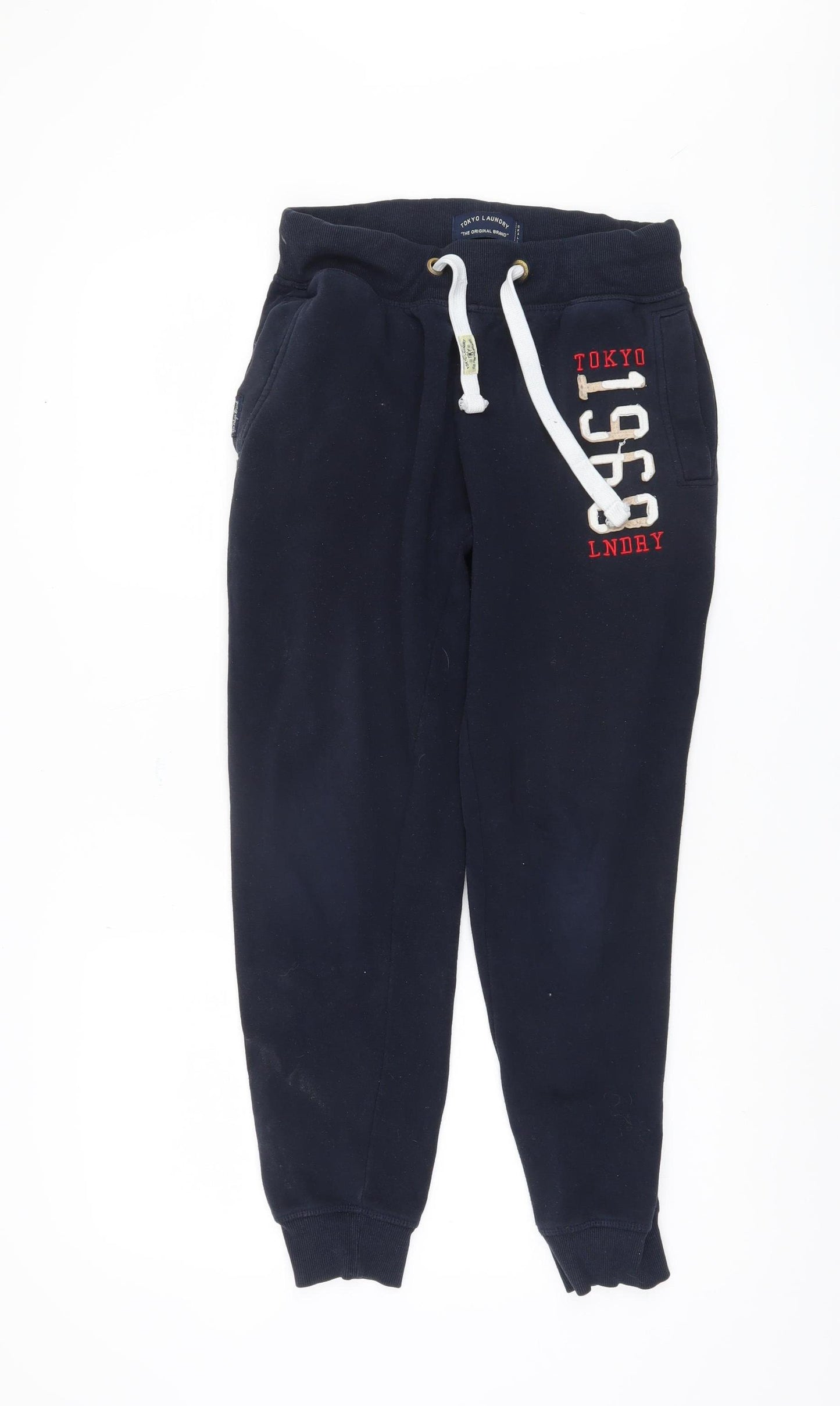 Tokyo Laundry Men's Blue Joggers Small