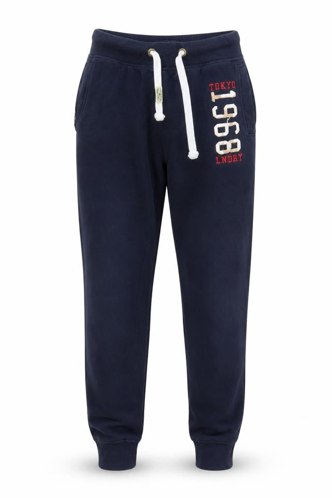 Front view of Tokyo Laundry Men's Blue Joggers Small
