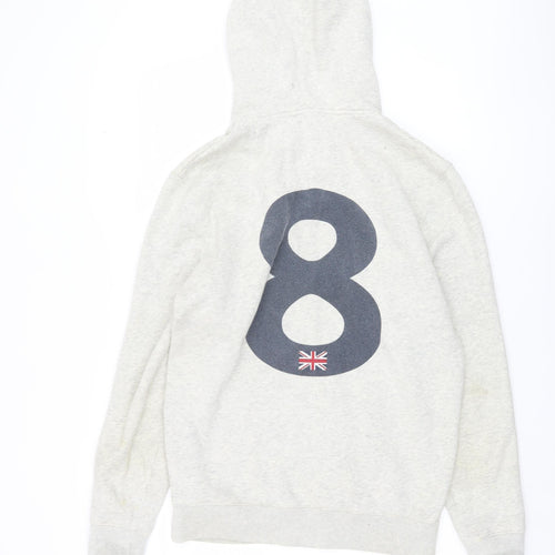 Jack Wills Men's Grey Full Zip Hoodie M