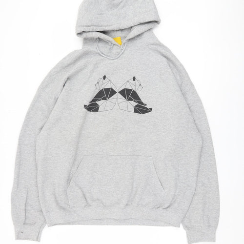 Edinburgh Zoo XL Grey Hoodie Unisex Animal Graphic