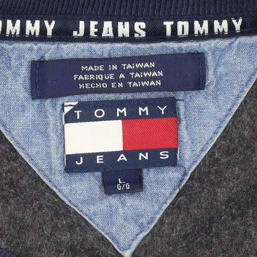 Tommy Jeans Men's Multicoloured L Pullover Sweatshirt