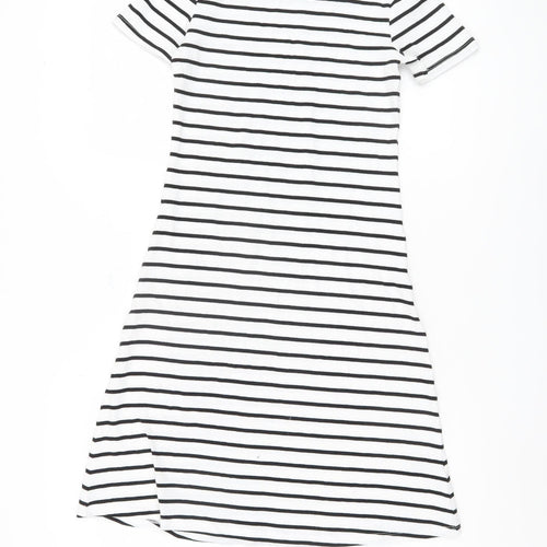 H&M Girls' Striped T-Shirt Dress, Size 14 Years, Casual Comfort