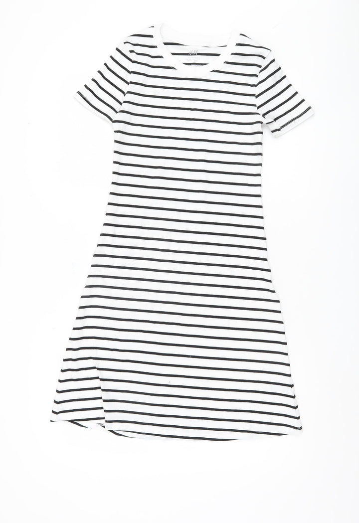 H&M Girls' Striped T-Shirt Dress, Size 14 Years, Casual Comfort