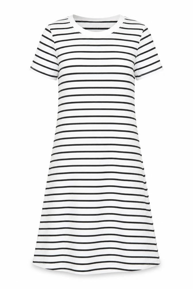 H&M Girls' Striped T-Shirt Dress, Size 14 Years, Casual Comfort