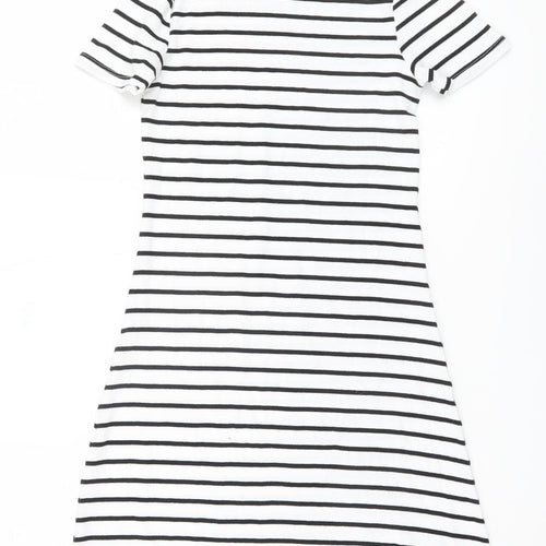 H&M Girls' Striped T-Shirt Dress, Size 14 Years, Casual Comfort