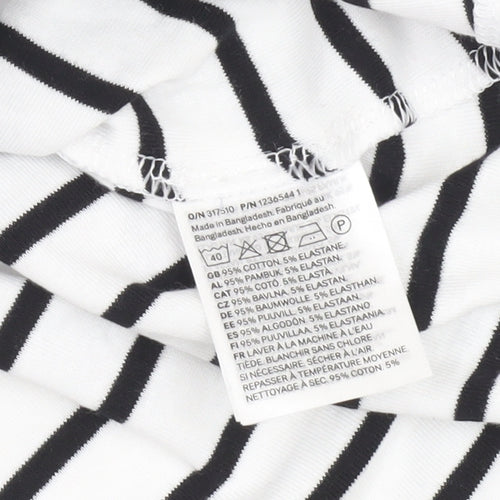 H&M Girls' Striped T-Shirt Dress, Size 14 Years, Casual Comfort