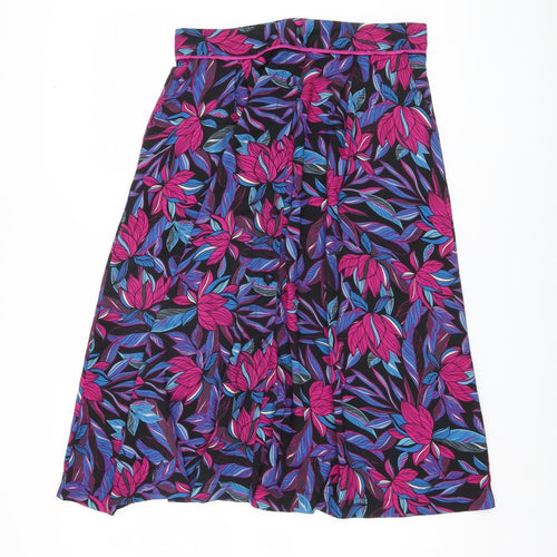 Damart Women's Multicoloured Floral Skirt Size 14