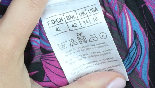 Damart Women's Multicoloured Floral Skirt Size 14