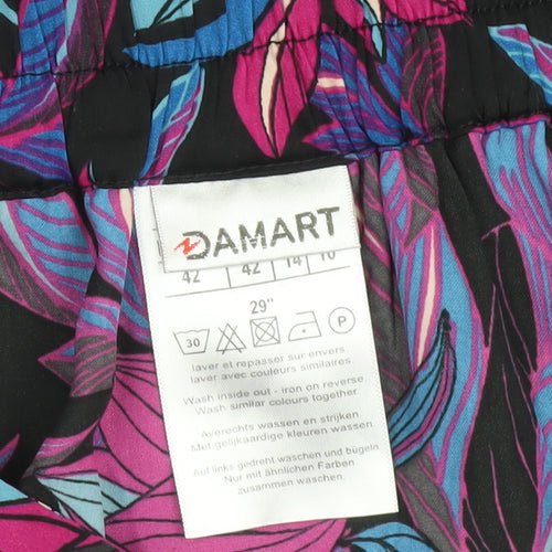 Damart Women's Multicoloured Floral Skirt Size 14