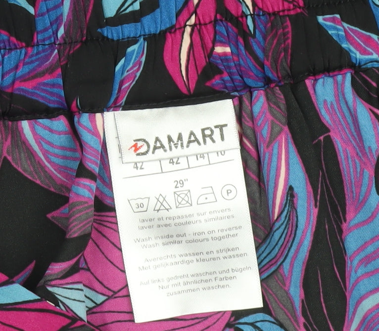 Damart Women's Multicoloured Floral Skirt Size 14