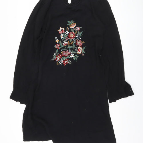Marks and Spencer Women's Black Embroidered Dress