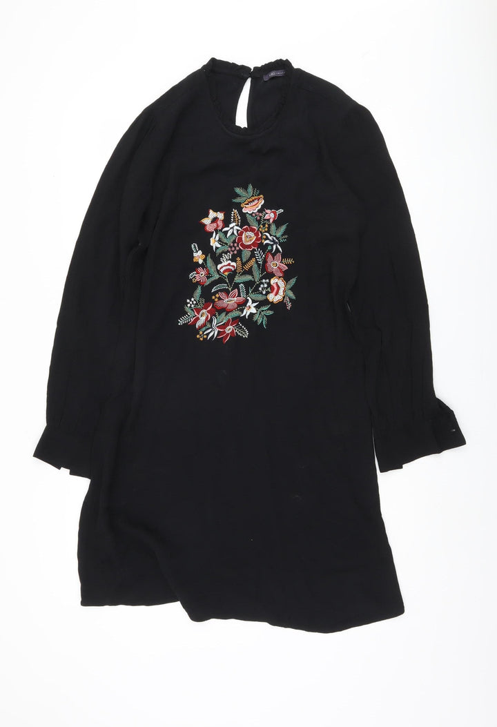 Marks and Spencer Women's Black Embroidered Dress