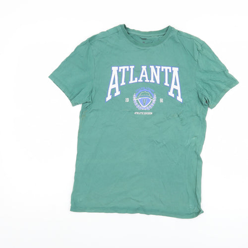 KIABI Unisex Green XS Cotton College T-Shirt