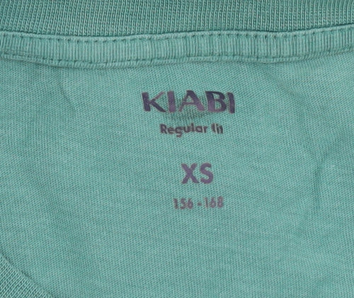KIABI Unisex Green XS Cotton College T-Shirt
