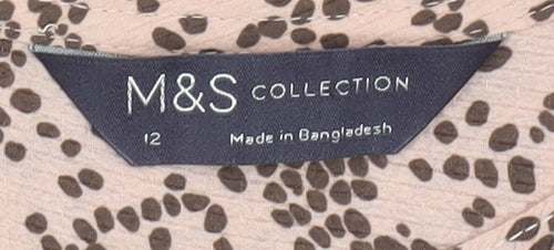 Marks and Spencer Women's Animal Print Blouse Size 12