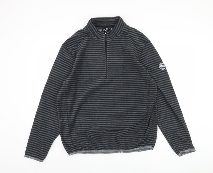 Tog Twenty Four Men’s Grey Striped 1/4 Zip Sweatshirt